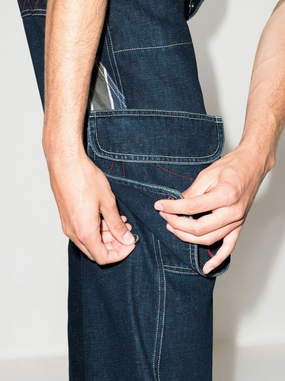 Bethany Williams X Browns Focus Blue 2 Modular Wide Leg Jeans