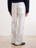 Aimé Leon Dore - Aviator Straight-Leg Cotton-Canvas Trousers - White