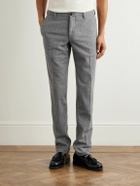 Incotex - Slim-Leg Virgin Wool-Blend Trousers - Gray