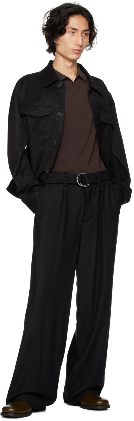 Filippa K Brown Open Placket Polo