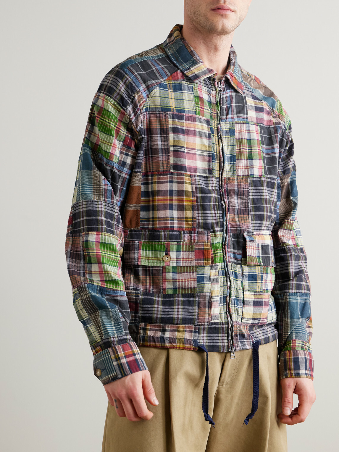 Polo Ralph Lauren - Patchwork Checked Cotton Blouson Jacket