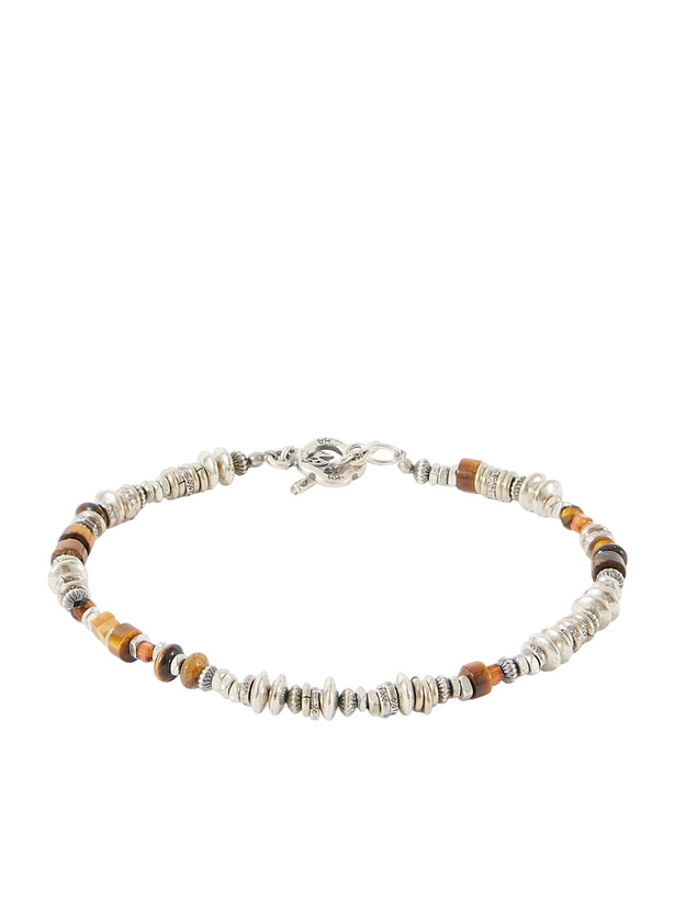 Photo: Peyote Bird - Jemez Sterling Silver Garnet Bracelet - Brown