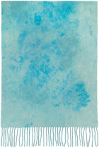 Acne Studios Blue Tie-Dye Scarf