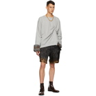 Dries Van Noten Grey Layered Sweatshirt