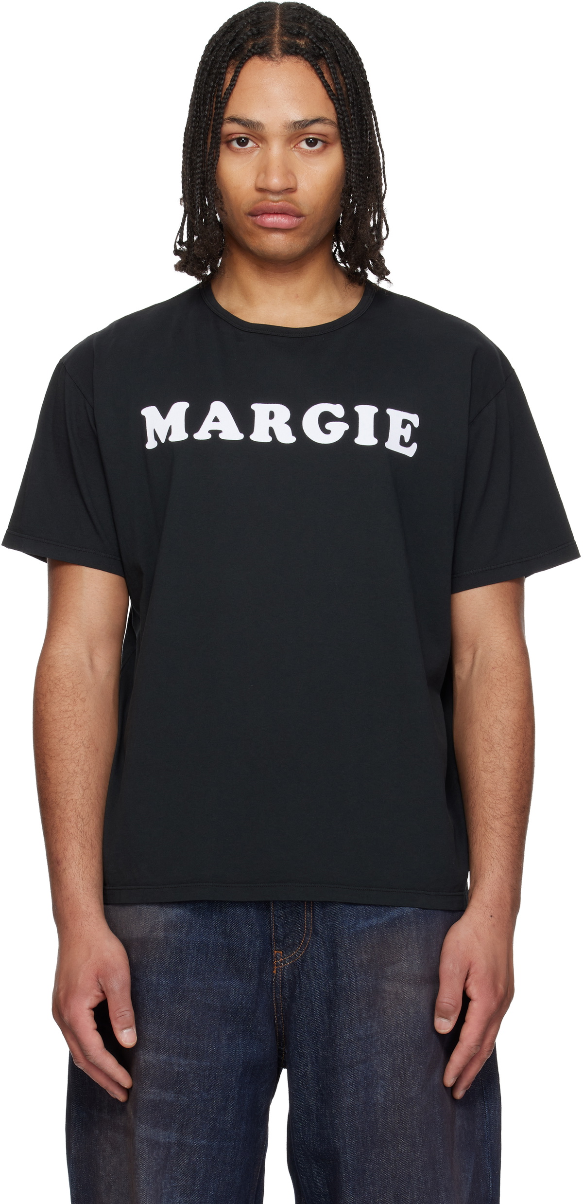 MM6 Maison Margiela Black Layered Long Sleeve T-Shirt MM6 Maison
