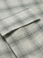 Belstaff - Scale Checked Crinkled-Cotton Shirt - Gray