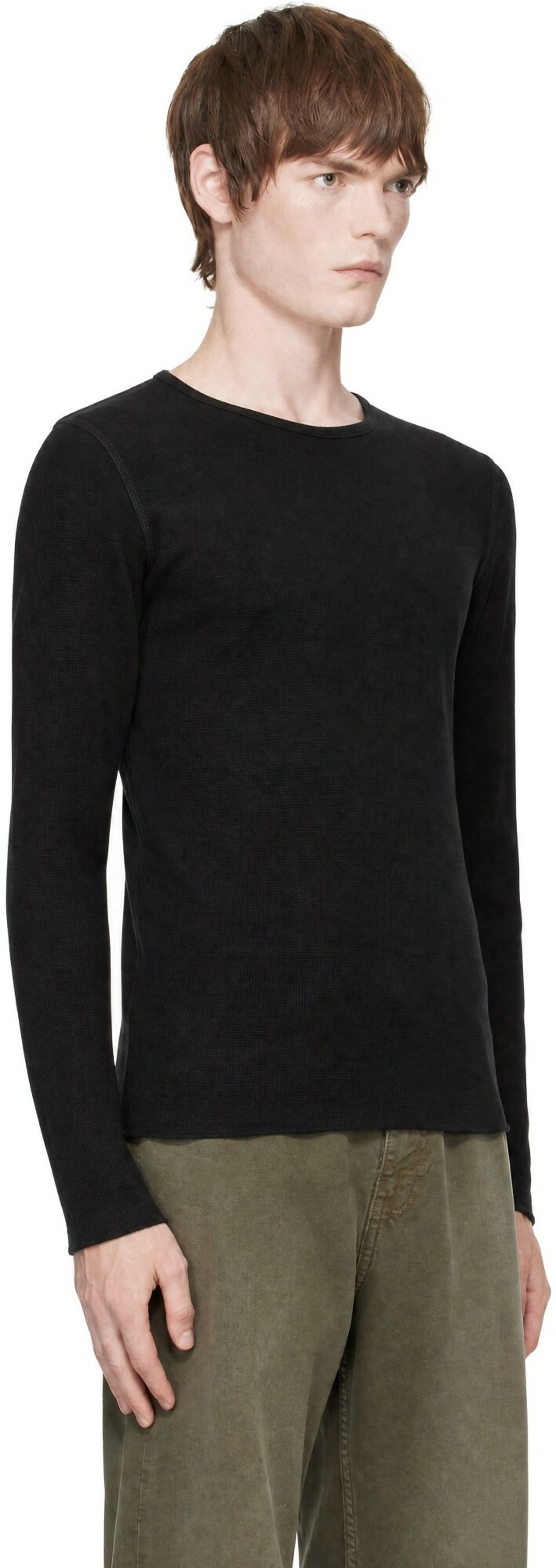 Second/Layer Black Zero Thermal Long Sleeve T-shirt