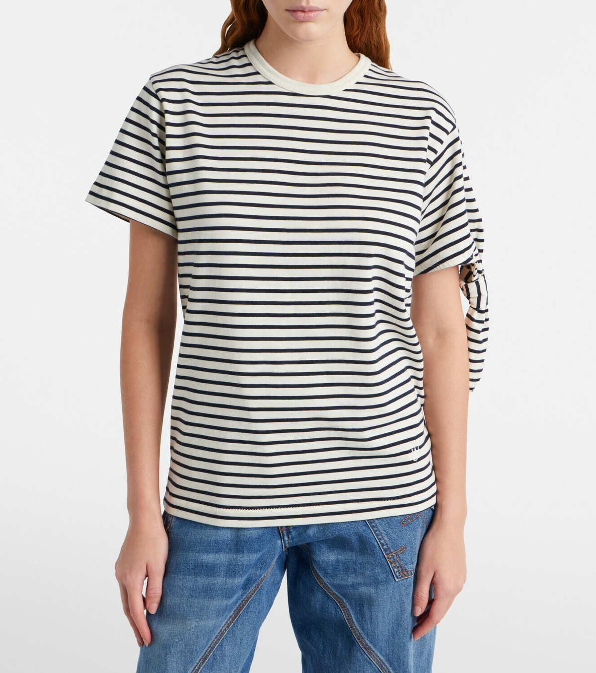 JW Anderson Striped cotton jersey T-shirt