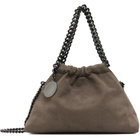 Stella McCartney Taupe Falabella Mini Drawstring Bag