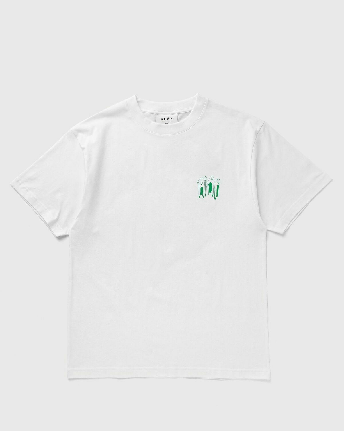 ØLÅF SMUDGE TEE White Mens Shortsleefe