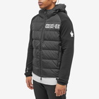 Moncler Grenoble Men's Hashtag Logo Down Knitted Jacket in Black