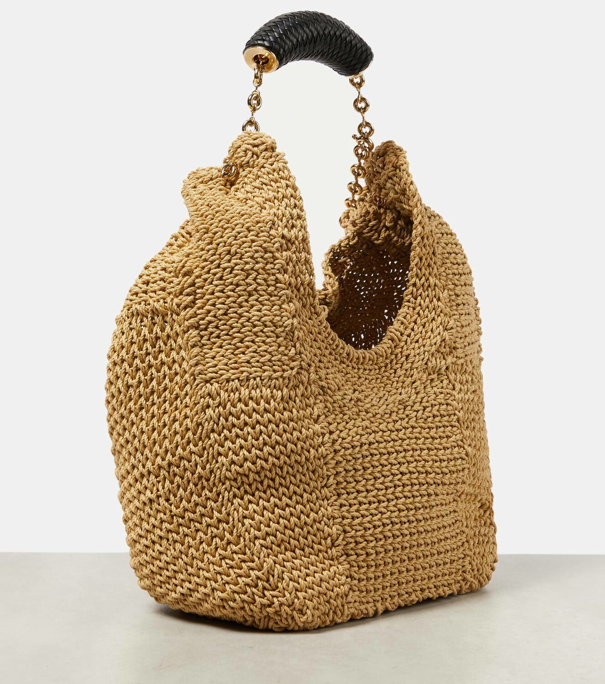 Loewe Squeeze Raffia Shoulder Bag Loewe