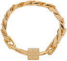 Givenchy Gold G Chain Lock Bracelet