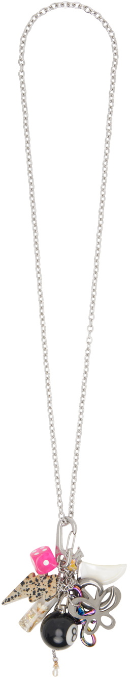 Marland Backus Silver Charm Keychain