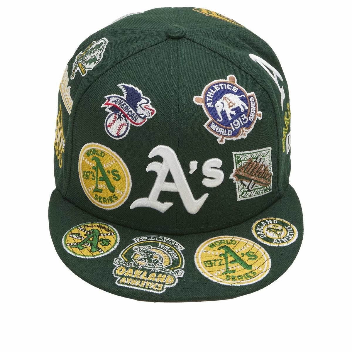New Era Image Oakland Athletics All Over 59Fifty Cap in Green