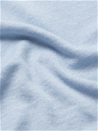 ANDERSON & SHEPPARD - Linen Henley T-Shirt - Blue