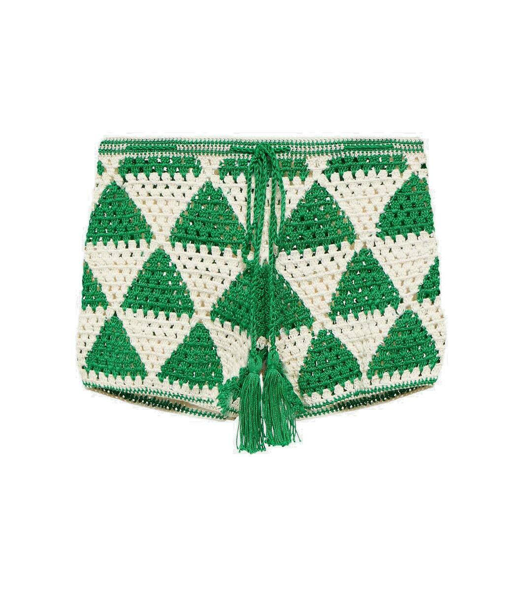 Anna Kosturova Maija high-rise crochet shorts Anna Kosturova
