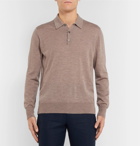 Kingsman - Cashmere Polo Shirt - Light brown