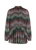 Missoni Chevron Sequin-embellished Metallic-knit Mini Dress Multicoloured