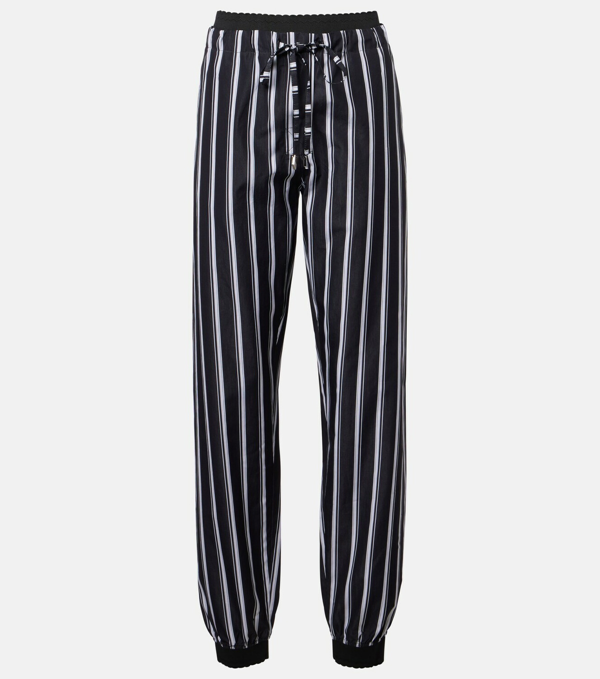 The Attico Striped cotton sweatpants