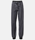 The Attico Striped cotton sweatpants