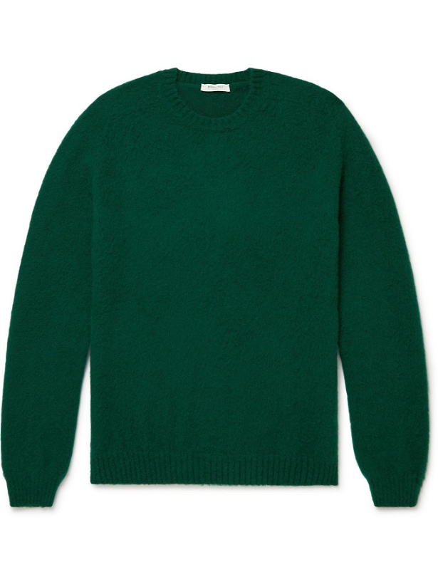 Photo: Boglioli - Slim-Fit Virgin Wool and Cashmere-Blend Sweater - Green