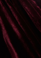 Roland Mouret Scarf-effect Velvet Gown Burgundy