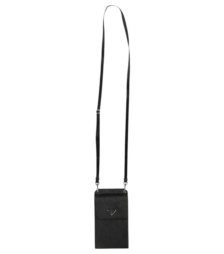 Photo: Prada Saffiano leather phone case with logo