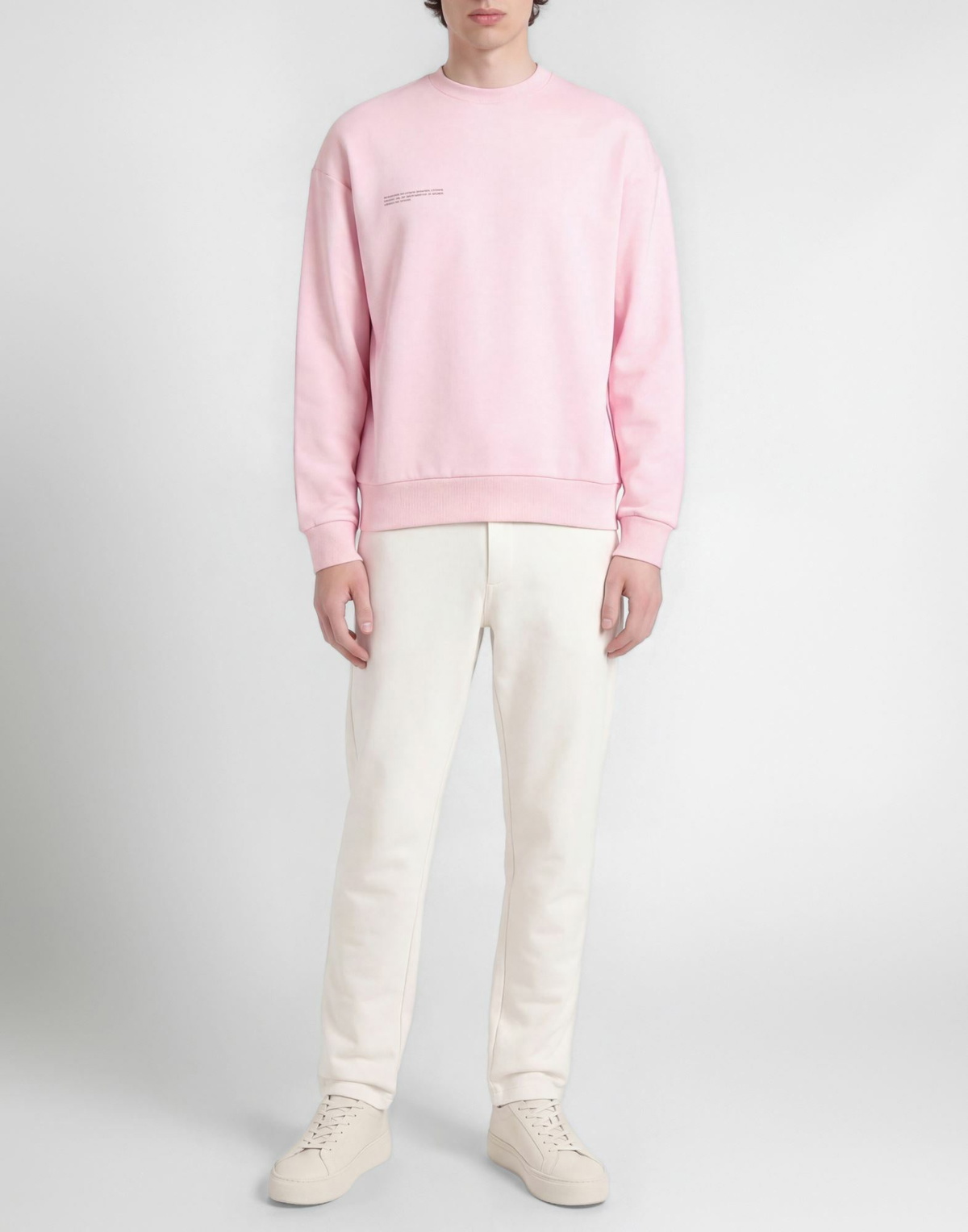 Pangaia Mens Sweatshirt Light in Pink