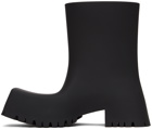 Balenciaga Black Rubber Trooper Boots