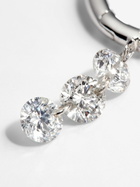 Persée 18K White Gold Diamond Hoop Earring