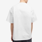 Jil Sander Men's Shoulder Zip T-Shirt in Optic White