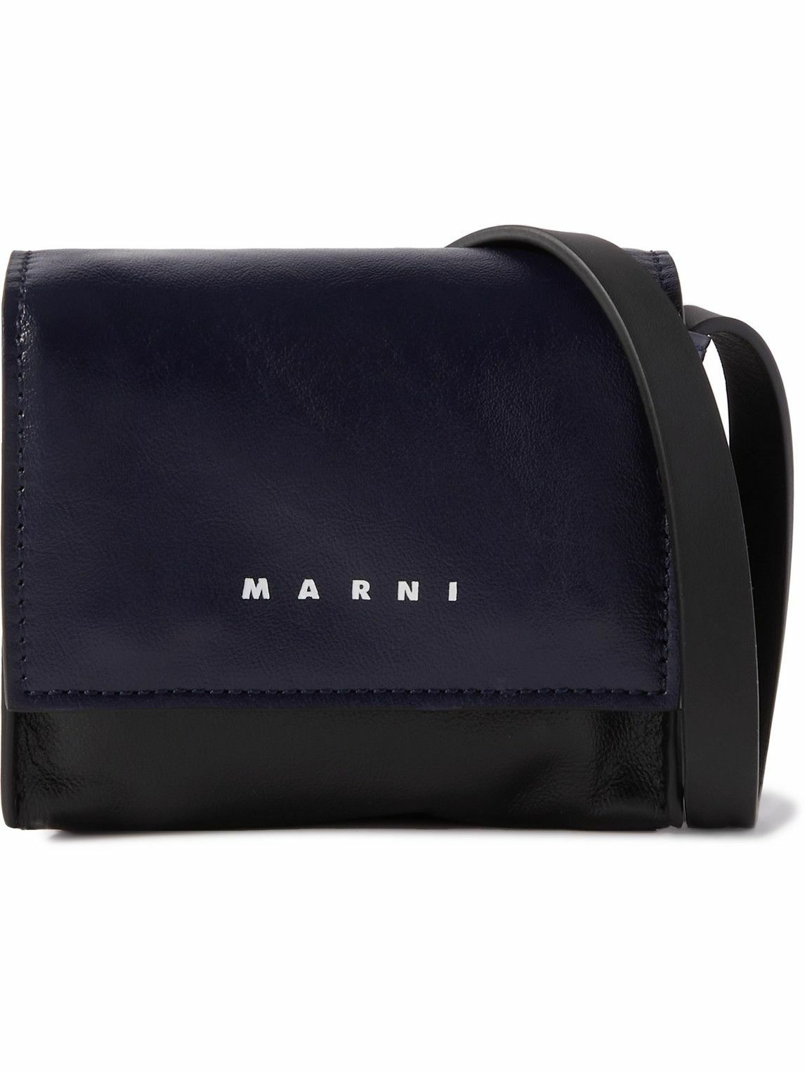 Marni ColourBlock Leather Messenger Bag Marni