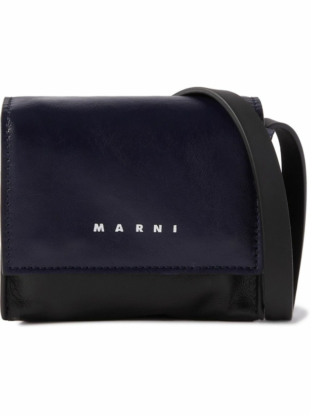 Photo: Marni - Colour-Block Leather Messenger Bag