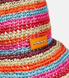 Etro - Striped raffia bucket hat