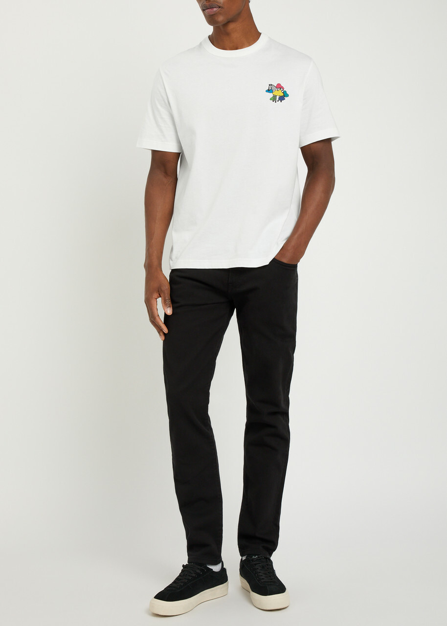 PS Paul Smith Cloud Zebra Printed Cotton T-shirt White