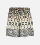 Brunello Cucinelli Printed silk shorts