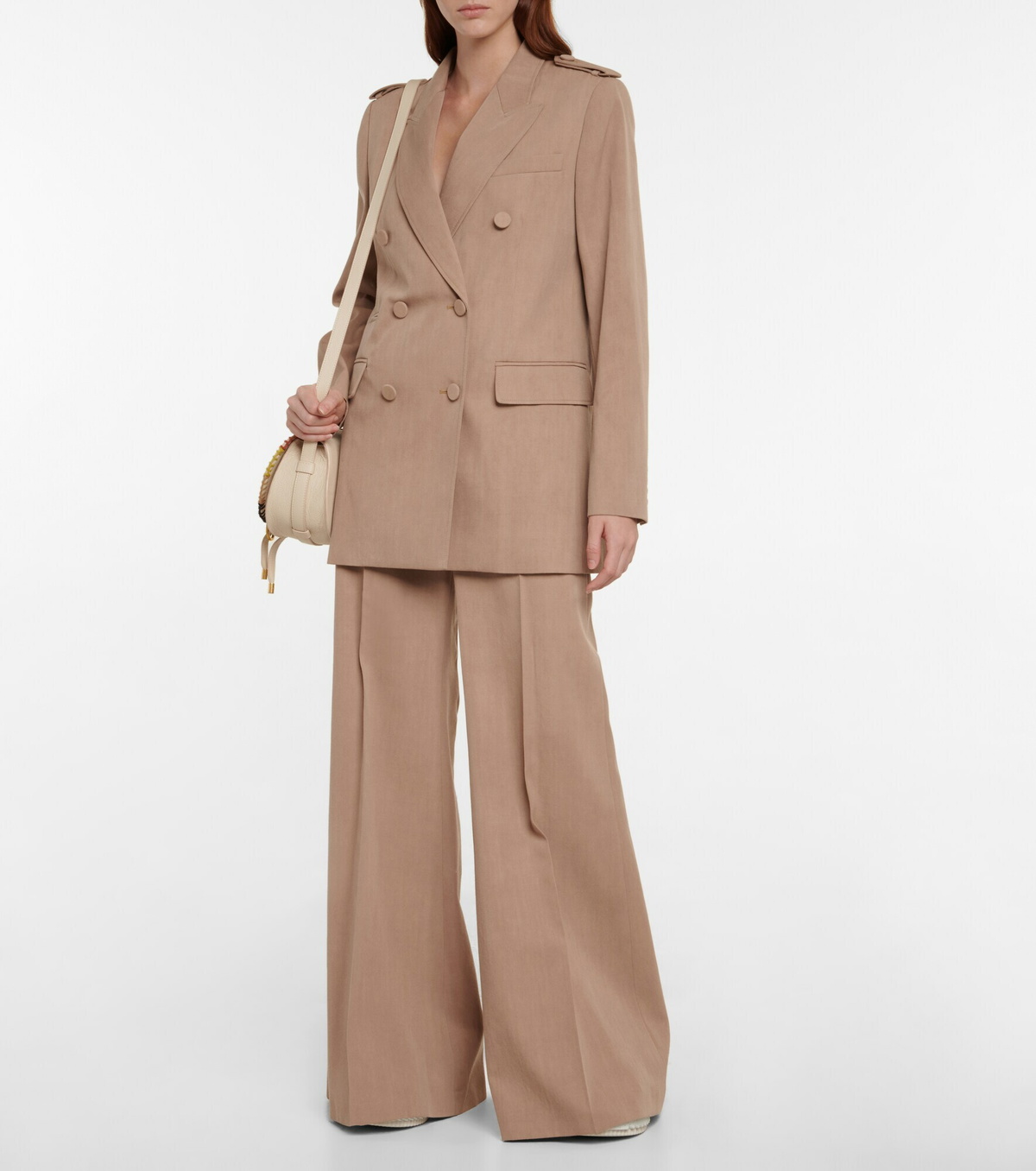 Chloe - Double-breasted virgin wool blazer Chloe