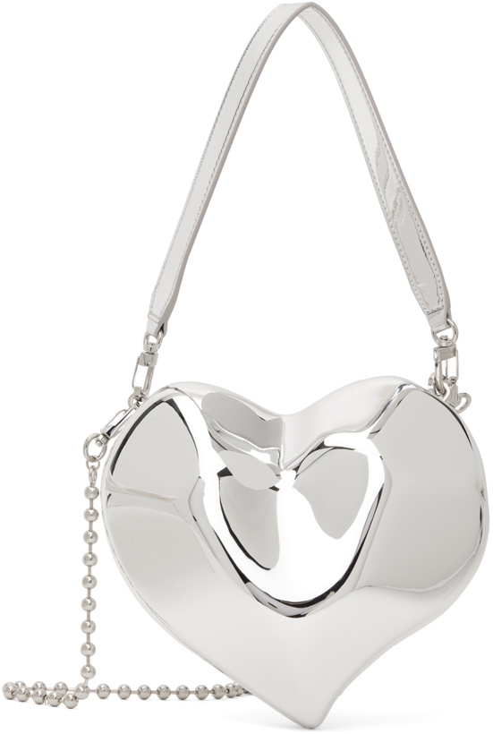 Photo: SIMONMILLER Silver Molded Heart Bag