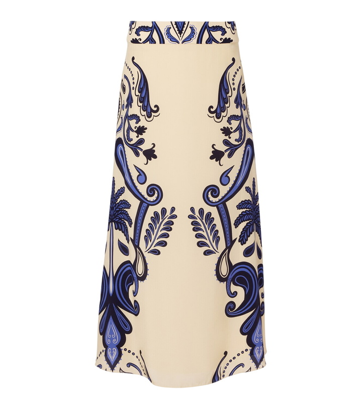 Photo: Johanna Ortiz Paisley silk maxi skirt