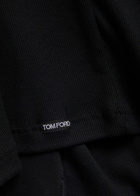 Tom Ford Ribbed Logo Jersey Tank Black