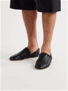 BOTTEGA VENETA - Intrecciato Leather Slippers - Black
