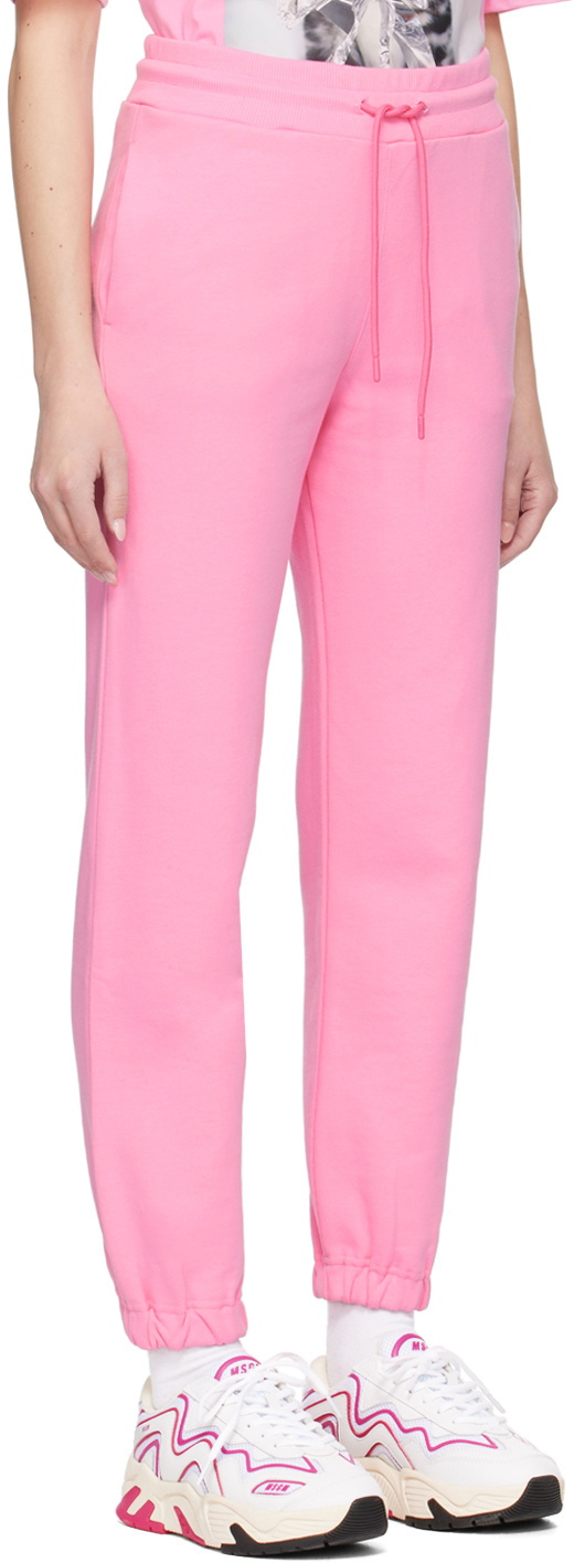 MSGM Pink Printed Lounge Pants