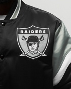Mitchell & Ness Nfl Heavyweight Satin Jacket Las Vegas Raiders Black - Mens - Bomber Jackets/Team Jackets