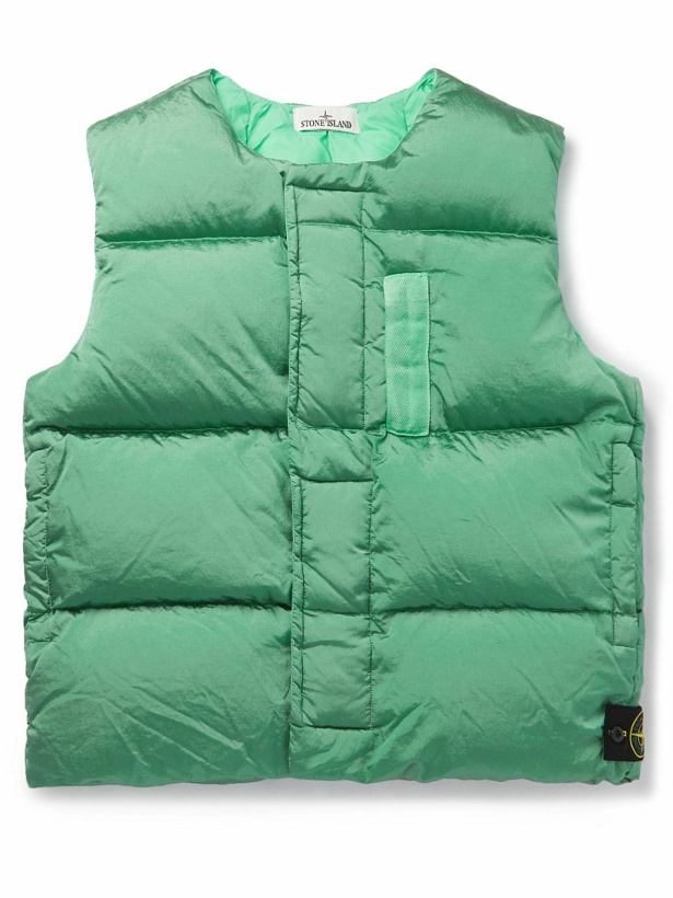 Photo: Stone Island - Quilted ECONYL® Down Gilet - Green