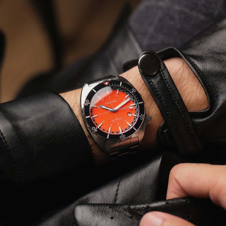 Cadola Intrepid Automatic Orange Dial Mens Watch CD-1012-55 Cadola