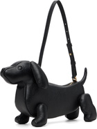 Thom Browne Black Pebble Grain Baby Hector Shoulder Bag
