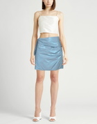 Jucca Womens Mini skirt in Light blue