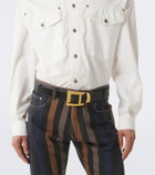 Versace Medusa denim overshirt