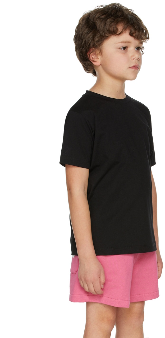 Balmain Kids Black Side Logo T-Shirt Balmain